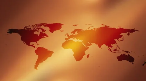 Golden background and world map 4k | Stock Video | Pond5