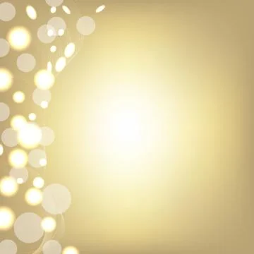 Golden background with bokeh Stock Illustration