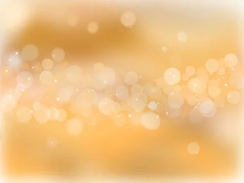 Golden background with bokeh Stock Illustration