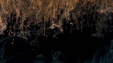 Golden background flows underwater Stock Footage 104143656