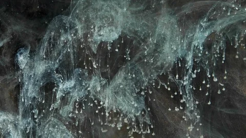 Golden background flows underwater Stock Footage 104144149