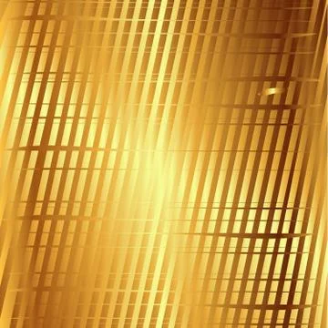 Golden background with grid strips texture pattern Stock Illustration