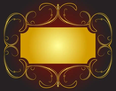 Golden background. Stock Illustration