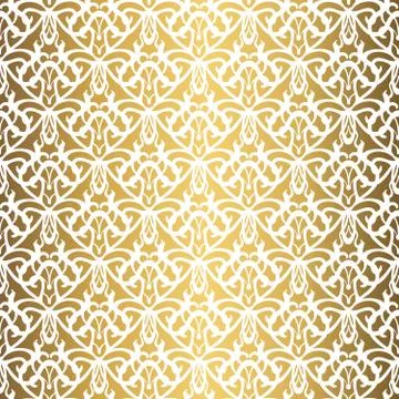 Golden background. Luxury seamless pattern elegant design Stock Illustration
