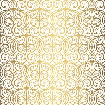 Golden background. Luxury seamless pattern elegant design Stock Illustration