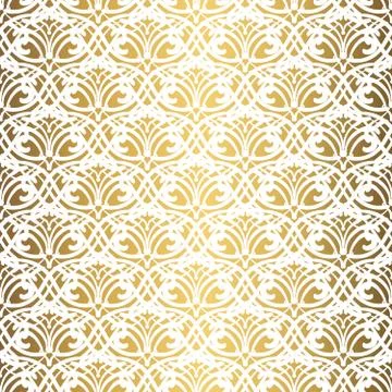Golden background. Luxury seamless pattern elegant design Stock Illustration