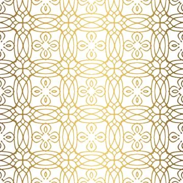 Golden background. Luxury seamless pattern elegant design Stock Illustration