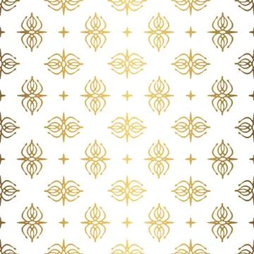 Golden background. Luxury seamless pattern elegant design Stock Illustration
