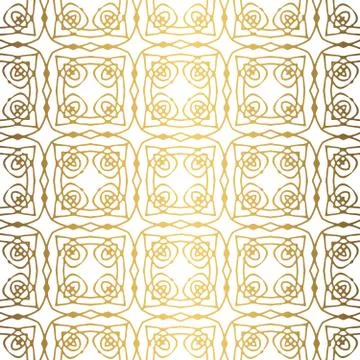 Golden background. Luxury seamless pattern elegant design Stock Illustration
