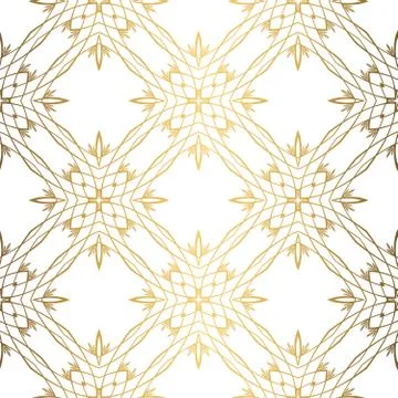 Golden background. Luxury seamless pattern elegant design Stock Illustration