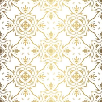Golden background. Luxury seamless pattern elegant design Stock Illustration