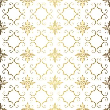 Golden background. Luxury seamless pattern elegant design Stock Illustration