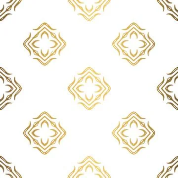 Golden background. Luxury seamless pattern elegant design Stock Illustration
