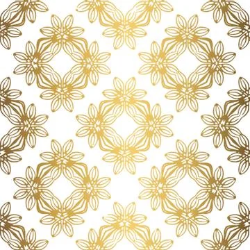 Golden background. Luxury seamless pattern elegant design Stock Illustration