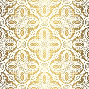 Golden background. Luxury seamless pattern elegant design Illustrazione stock