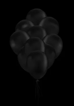 Golden balloons background Stock Illustration