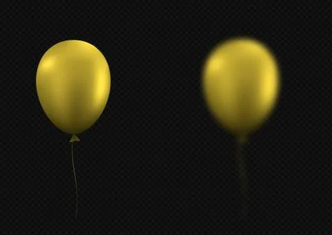 Golden balloons background Stock Illustration