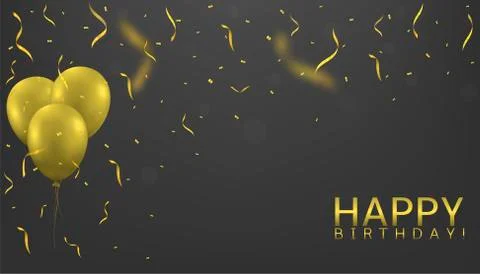 Golden balloons background Illustrazione stock
