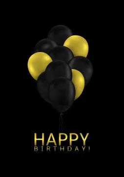 Golden balloons background Illustrazione stock