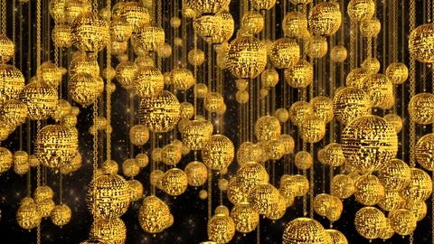Golden Balls background Видео 102444609