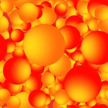 Golden Balls Seamless Pattern, 3D Illustration Stock-Illustration