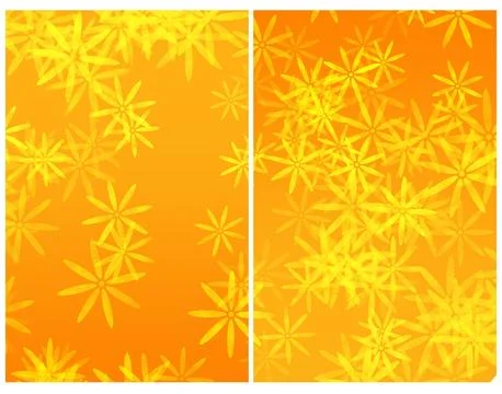 Golden Bamboo Leaf Pattern Diptych Background Illustrazione stock