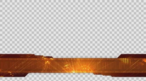 A golden band of 3D geometric forms and barcode shoots across the lower third of Stock Footage 59516090