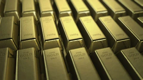 Golden bars camera animation Stock Footage 38134791