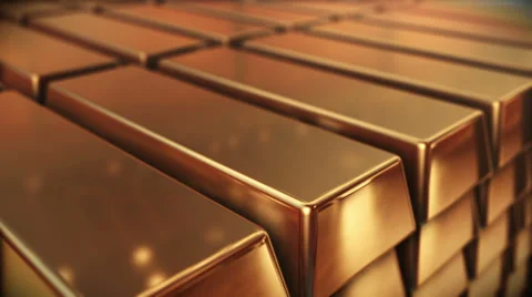 Golden bars Stock Footage 33849499