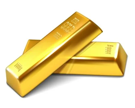 Golden bars Stock Illustration