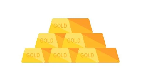 Golden bars Stock Illustration