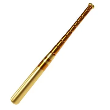 Golden baseball bat Stock Illustration