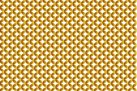 Golden batik background on white background 2 Stock Illustration