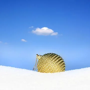 Golden bauble wallpaper Stock Illustration
