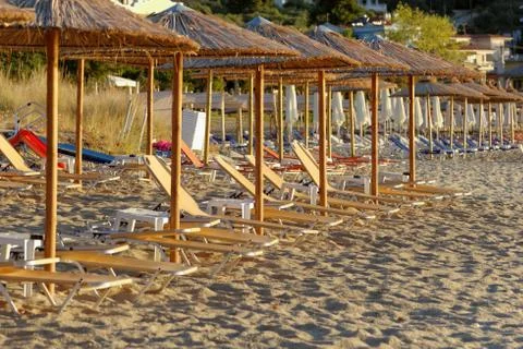 Golden beach Stock Photos