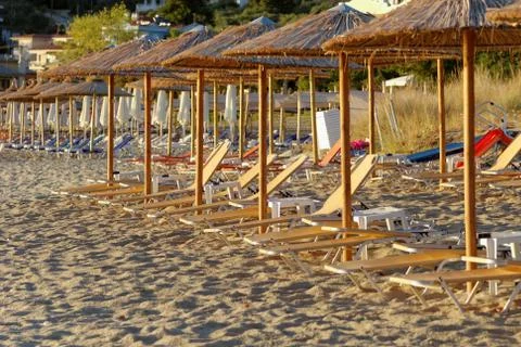 Golden beach Stock Photos