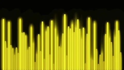 Golden Beat Audio Equalizer Motion Background Stock Footage 345593359