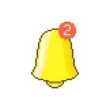 Golden bell of notification	 Stock Illustration