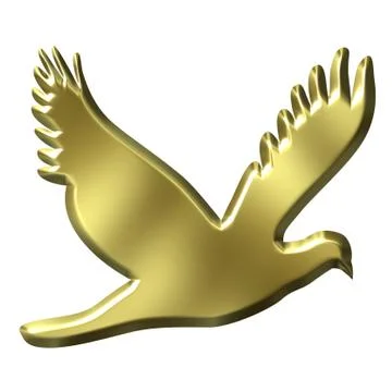 Golden Bird Stock Illustration
