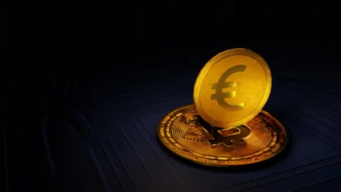 Golden bitcoin on business systems network,crypto currency, digital encryption. Stock Footage 155602968