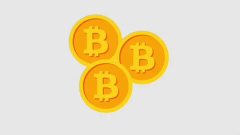 Golden Bitcoin Coins Representing Cryptocurrency Investment and Digital Finance Stock Footage 339766995