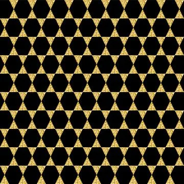 Golden black triangular geometric chic shiny design 스톡 사진