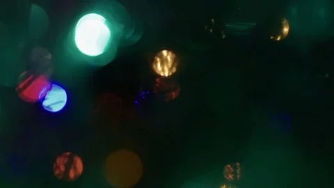 Golden, blurred, bokeh lights background. Abstract sparkles. Full HD loop, 1080p Stock Footage 71201909