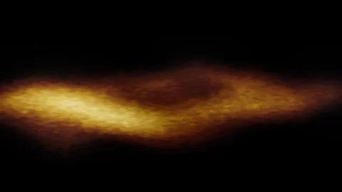 Golden blurred light wave motion background, soft glowing abstract energy fluid Vidéo 333699960