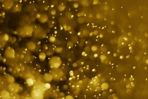 Golden bokeh, abstract Stock Photos