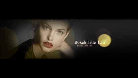 Golden Bokeh Stock After Effects
