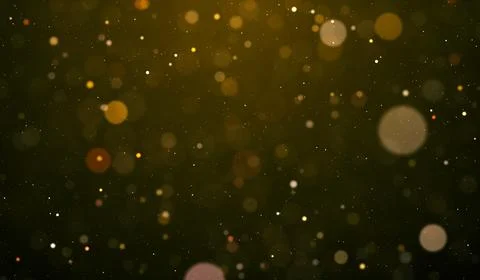 Golden bokeh background with soft focus lights Stock Illustration