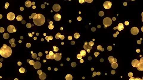 Golden Bokeh Background Video Loop, Motion Background, Spinning Glowing Stock Footage 232386794