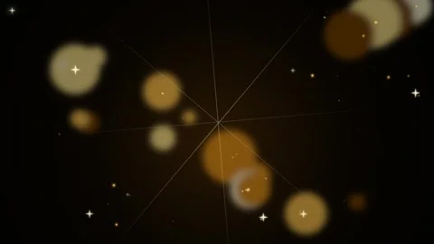 Golden Bokeh Dust Loop - Shining Particles Black Space Backdrop Vidéo 344032665