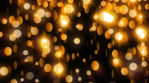 Golden bokeh Stock Footage 10578094